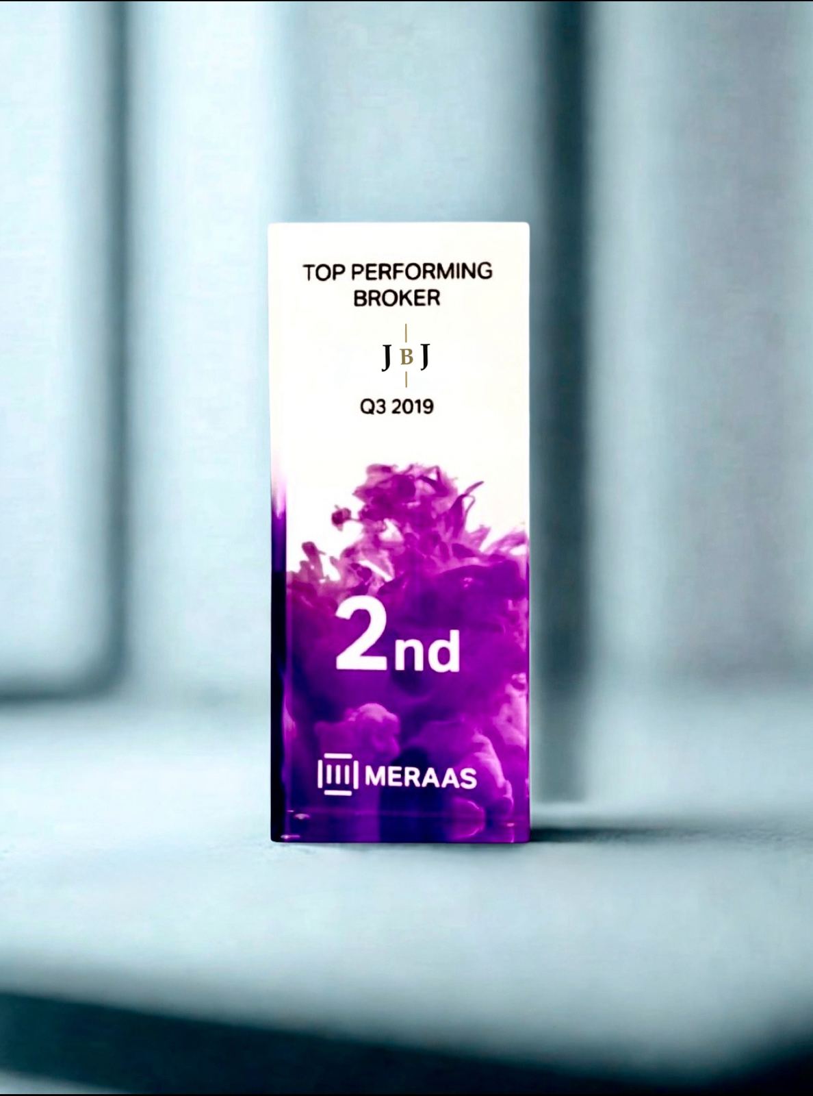 2nd Place — Top Performing Broker Q3 — Meraas